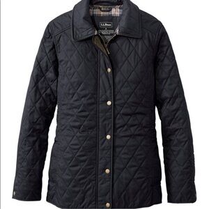 L.L. Bean Women's Black Quilted Jacket. Size SMALL